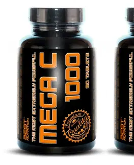 Vitamín C 1+1 Zadarmo: Mega C 1000 - Best Nutrition 90 tbl. + 90 tbl.