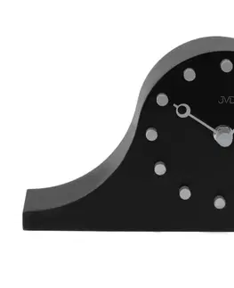 STOLOVÉ HODINY Drevené stolové hodiny napoleónky  JVD HC202.1 čierne, 28cm 