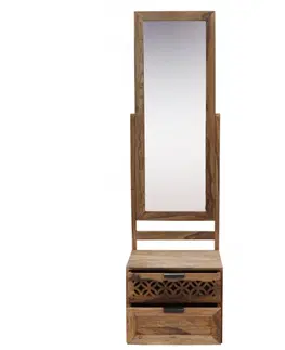 Zrkadlá Toaletný stolík so zrkadlom Mira 50x175x40 indický masív palisander