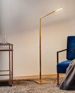 Stojacie lampy Knapstein S ovládaním gestami - moderné LED svetlo na čítanie Omar