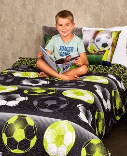 Prikrývky na spanie 4Home Prehoz na posteľ Football, 140 x 220 cm