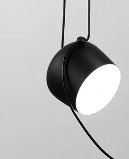 Závesné svietidlá FLOS FLOS Aim Small LED závesná lampa, čierna