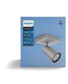 Bodové svetlá Philips Philips myLiving Paisley spot GU10 s jedným plameňom, hliník