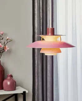 Závesné svietidlá Louis Poulsen Louis Poulsen PH 5 Mini – závesná lampa, ružová