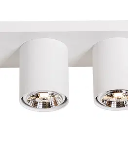 Bodove svetla Moderné stropné bodové svietidlo biele 4-svetlo - Tubo