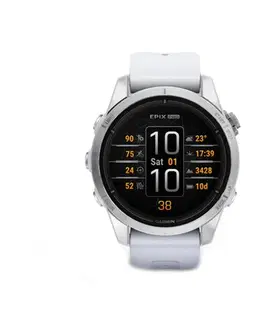 Inteligentné hodinky Garmin epix Pro (g2), 42mm, Silver, Whitestone band 010-02802-01