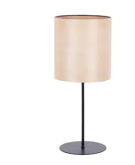Stolové lampy Envostar Envostar Veneer stolová lampa jelša Ø 20,5 cm
