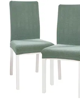 Doplnky do spálne 4Home Napínací poťah na stoličku Magic clean zelená, 45 - 50 cm, sada 2 ks