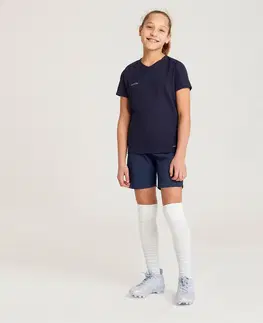 futbal Dievčenské futbalové šortky Viralto modré