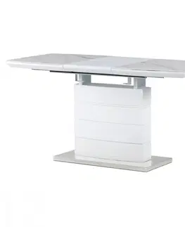 Jedálenské stoly Rozkladací jedálenský stôl HT-424M Autronic Biela