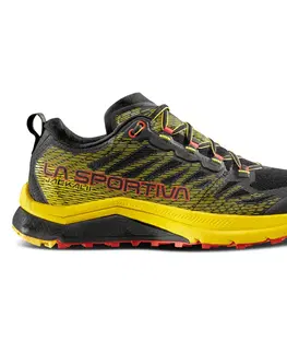 Pánske tenisky Pánske trailové topánky La Sportiva Jackal II Black / Yellow - 41