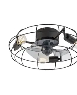 Svietidlá Rabalux 71043 stropný ventilátor so svetlom Cadmus, čierna