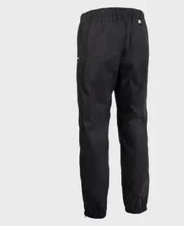 nohavice Nepremokavé nohavice na ragby R500 pre dospelých čierne