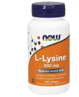 Ostatné aminokyseliny NOW Foods L-Lysine 100 tab.