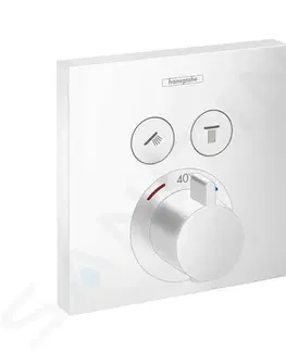 Kúpeľňové batérie HANSGROHE - Shower Select Termostatická batéria pod omietku na 2 spotrebiče, matná biela 15763700