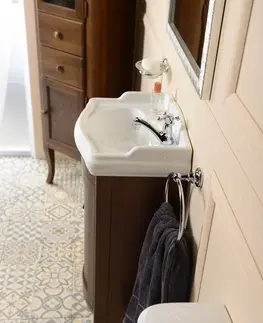 Kúpeľňa SAPHO - RETRO umývadlová skrinka 36,5x85x29cm, buk 1640