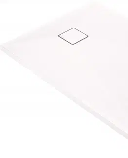 Vane DEANTE - Correo Granitová sprchová vanička, obdĺžniková biela, 120x90 cm KQR_A43B
