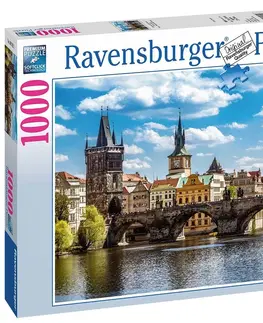 Hračky puzzle RAVENSBURGER - Praha: Pohľad Na Karlov Most 1000 Dielikov