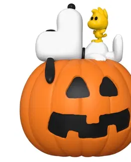 Zberateľské figúrky POP! Deluxe: Snoopy & Woodstock with pumpkin (Peanuts) POP-1589