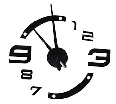 Hodiny 3D Nalepovacie hodiny DIY Clock, gotq70h, 80-130cm