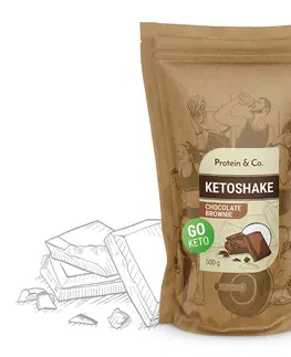 Ketodiéta Protein & Co. Ketoshake – proteínový diétny koktail Váha: 500 g, Zvoľ príchuť: Chocolate brownie