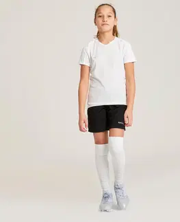 futbal Dievčenské futbalové šortky Viralto čierne