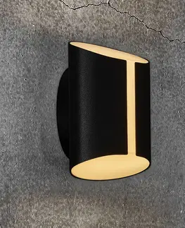 SmartHome vonkajšie svietidlá nástenné Nordlux Vonkajšie nástenné LED Grip CCT Smart Home, čierna