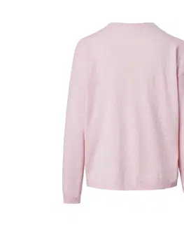 Shirts & Tops Pulóver z jemnej pleteniny s rebrovaným detailom, ružový