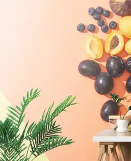 Tapety jedlá a nápoje Fototapeta šťavnaté letné ovocie