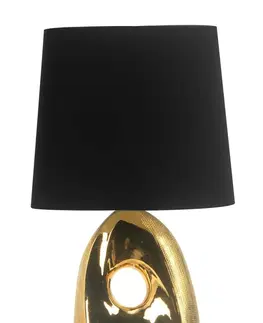 Osvetlenie Stolová lampa HIERRO Candellux Čierna / zlatá