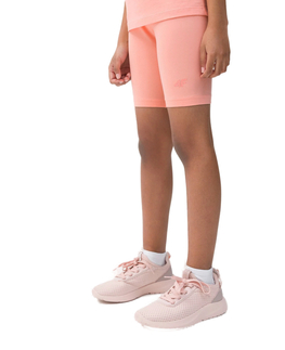 Detské kraťasy a šortky 4F-TIGHTS CAS  F037-65S-PALE CORAL Oranžová 158/164