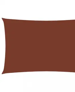 Stínící textilie Tieniaca plachta obdĺžniková 5 x 6 m oxfordská látka Dekorhome Tehlová