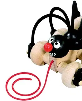 Drevené hračky DETOA - Pavúk ťahací drevený