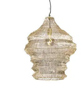 Zavesne lampy Orientálna závesná lampa zlatá 45 cm x 60 cm - Vadi