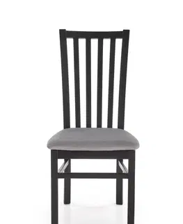 Jedálenské stoličky HALMAR Gerard 7 jedálenská stolička čierna / sivá