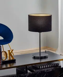 Stolové lampy Duolla Stolová lampa Golden Roller 50 cm čierna/zlatá