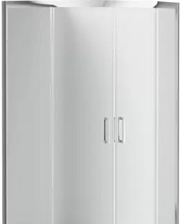Sprchovacie kúty DEANTE - Funkia chróm - Sprchovací kút, polguľatý, 90x90 cm - výška 170 cm KYP_653K