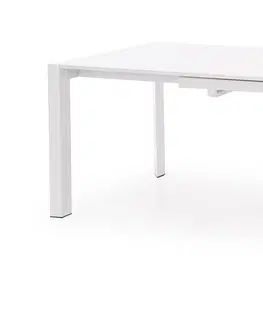 Jedálenské stoly HALMAR Stanford XL rozkladací jedálenský stôl biely lesk