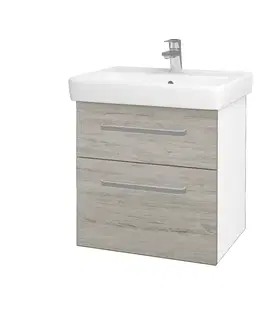 Kúpeľňový nábytok Dreja - Kúpeľňová skrinka Q MAX SZZ2 60 - N01 Biela lesk / Úchytka T01 / D05 Oregon 61725A