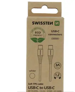 Dáta príslušenstvo Swissten Data Cable USB-C / USB-C 1,2 m, biely 71506301ECO