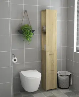 Kúpeľňové skrinky Kúpeľňová skrinka DTD Dekorhome Biela