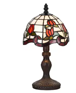 Stolové lampy Clayre&Eef Stolová lampa 5LL-6156, Tiffany dizajn
