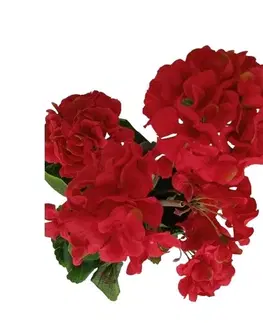 Kvety Umelá kvetina Muškát červená, 47 cm​