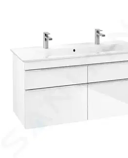 Kúpeľňa VILLEROY & BOCH - Venticello Umývadlová skrinka, 1153x590x502 mm, 4 zásuvky, Glosy White A92901DH