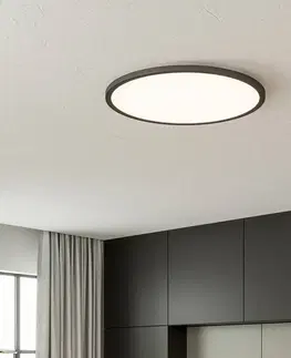 Stropné svietidlá Brilliant Stropné LED Tuco CCT stmievateľné čierna Ø 50 cm