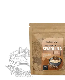 Zdravé potraviny Protein & Co. proteínová krupicová kaša 480 g Zvoľ príchuť: Cinnamon Roll