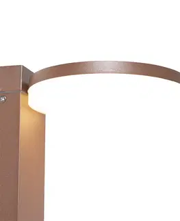 Vonkajsie osvetlenie Stojanové vonkajšie svietidlo hrdzavohnedé 50 cm vrátane LED 2 svietidiel IP44 - Esmee