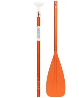 vodné športy Pádlo na paddleboard 100 skladacie nastaviteľné 3 časti 170 – 220 cm oranžové