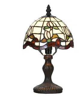 Stolové lampy Clayre&Eef Stolná lampa 5LL-6180 v dizajne Tiffany