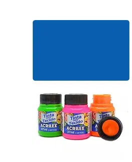 Hračky VEMA - ACR Farba na textil 37ml, Fluorescent Blue 109